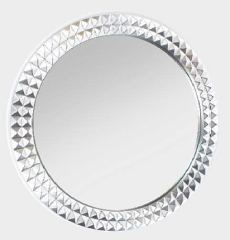 Зеркало "ЭМИЛИЯ" серебро. Диаметр 600 мм