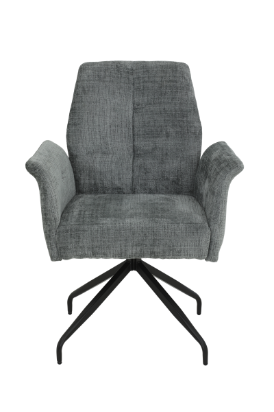 Кресло "Viktoria S" поворотное (СВЕТЛО-СЕРЫЙ / ЧЕРНЫЙ. Ш XL 710 * Г 680 * В 930 мм)