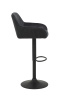 Стул барный Dollie H вращающийся (Цвет АНТРАЦИТ 46/28 / ЧЁРНЫЙ, Артикул 920926 46/28, Размер 510 мм * 890-1100 мм *530 мм)