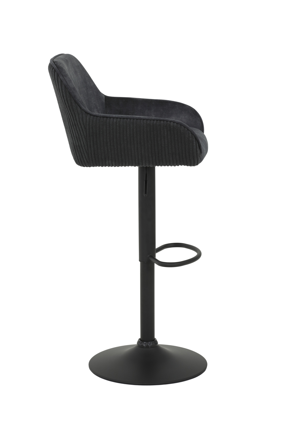 Стул барный Dollie H вращающийся (Цвет АНТРАЦИТ 46/28 / ЧЁРНЫЙ, Артикул 920926 46/28, Размер 510 мм * 890-1100 мм *530 мм)