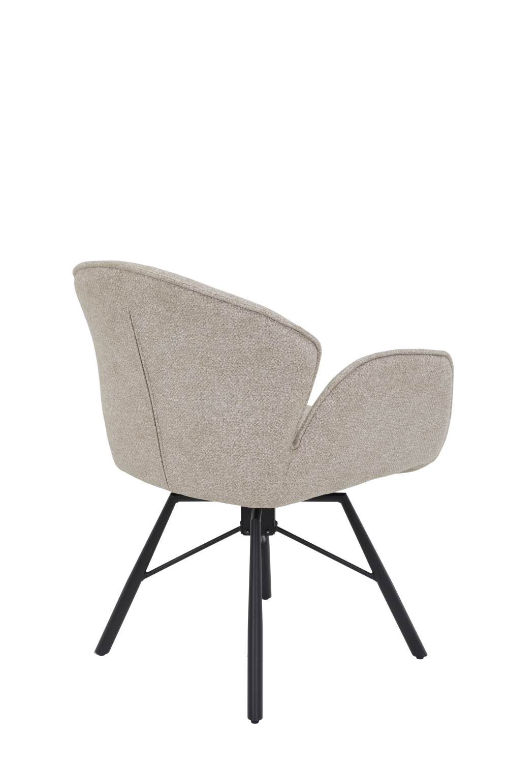 Кресло  "Bristol S" поворотное (БЕЖЕВЫЙ / ЧЕРНЫЙ. Ш 620 * Г 660 * В 830 мм)