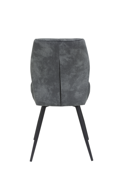 Стул кухонный "Ally S" поворотный (ВИНТАЖНЫЙ АНТРАЦИТ / ЧЕРНЫЙ. Ш 460 * Г 420 * В 910 мм)