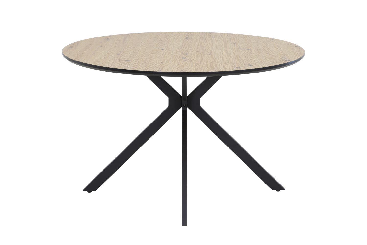 Стол обеденный Kindu T (ДУБ АРТИЗАН / ЧЁРНЫЙ, 921121 10/03, 1200 мм * 760 мм)