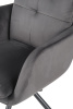 Кресло PARMA с вращением 360 градусов (ТЕМНО-СЕРЫЙ / ЧЕРНЫЙ. Ш 630 * Г 700 * В 910 мм )