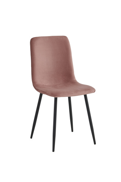 Стул кухонный Leipzig S на 4 ножках (УВЯДШАЯ РОЗА / ЧЕРНЫЙ. В 920 * Ш 440 * Г 400 мм)