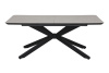 Стол обеденный Ancona T раскладной. 1900-2500*1030*750 мм (КАШЕМИР / ЧЕРНЫЙ. Ш 1900-2500 * Г 1030 * В 750 мм)
