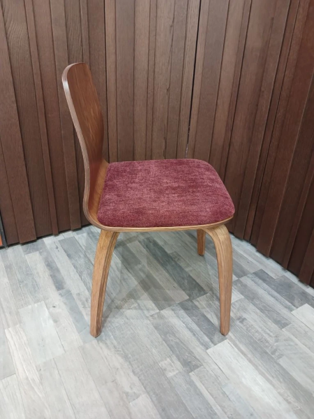 Стул кухонный "СКАНДИ-2". 480х540х815 мм (ОРЕХ АМЕРИКАНСКИЙ / ОБИВКА ТКАНЬ DOMIART ШЕНИЛЛ КОЛЛЕКЦИЯ ESCADA 191 (MARSALA). Ш 480 * Г 540 * В 815 мм)