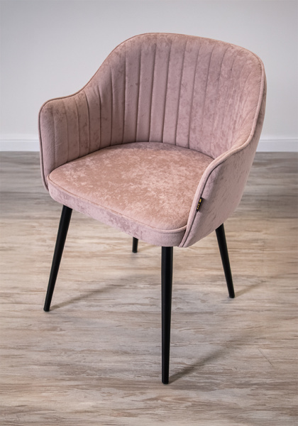 Стул кухонный "Палермо II" (Цвет ТКАНЬ OPERA ROSE / ЧЁРНЫЙ МУАР)