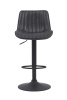 Стул барный "Sabine I H" поворотный (Цвет АНТРАЦИТ 46 / ЧЁРНЫЙ, Размер 440 мм * 860 - 1080 мм * 520 мм)