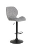 Стул барный "Laila H" вращающийся (Цвет СЕРЫЙ 50 / ЧЁРНЫЙ, Артикул 920589 50, Размер 420 мм * 510 мм * 960 - 1170 мм)