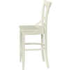 Стул барный Капри-24-3 (БЕЛЫЙ 07 / БЕЛЫЙ. Размеры 440 * 470 * 630 мм. Общая высота 1030 мм)