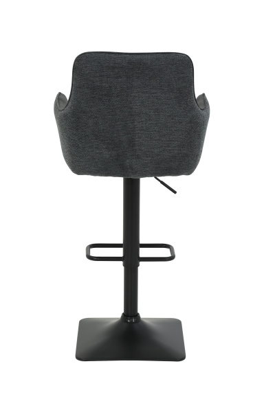 Стул барный Dora H вращающийся (Цвет АНТРАЦИТ 46 / ЧЁРНЫЙ, Артикул 921012 46, Размер 510 мм * 970-1170 мм * 570 мм)