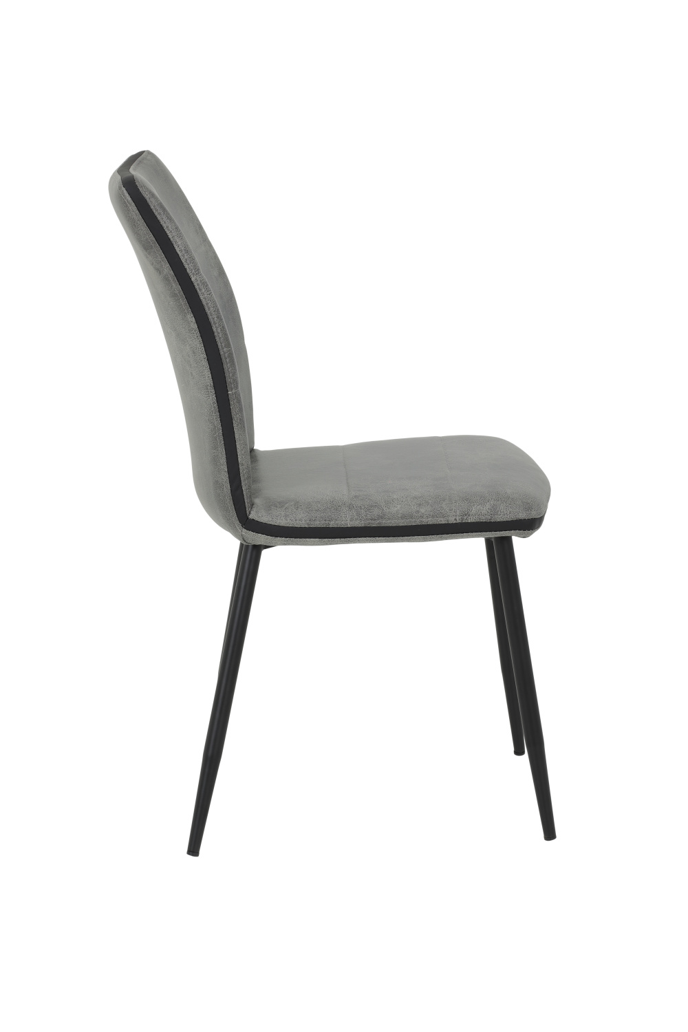 Стул кухонный "Caroline S"  (Цвет СЕРЫЙ 50 / ЧЁРНЫЙ, Размер 440 мм * 870 мм * 570 мм)