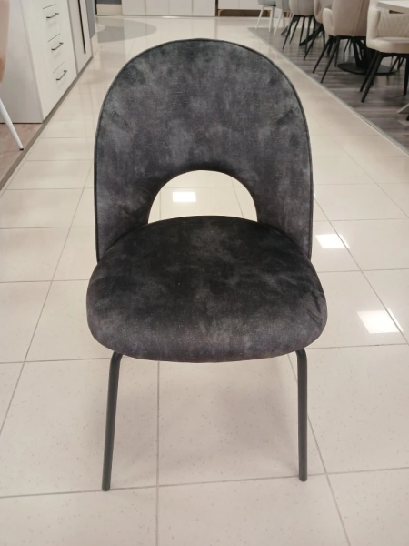 Стул кухонный DR-20178C (UF915-01B АНТРАЦИТ / ЧЕРНЫЙ МАТОВЫЙ. Размер ШГ 640 мм * Ш 500 мм * В 840 мм * ВС 470 мм   )