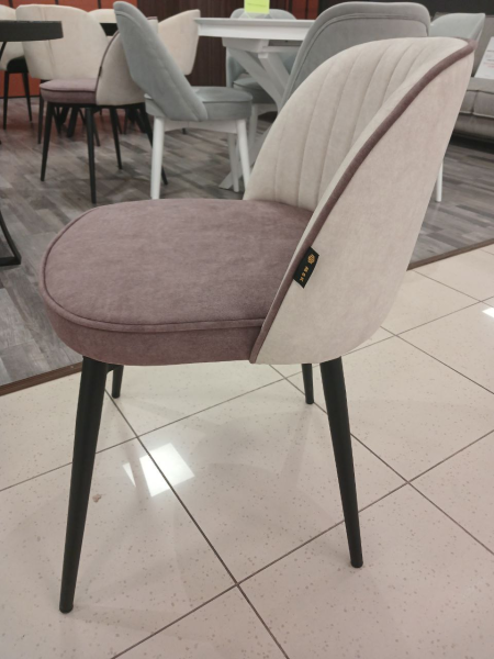 Стул кухонный "Кальяри" поворотный ( ВЕЛЮР NOEL JAVA / ЧЁРНЫЙ МУАР. Размер 470 мм * 770 мм * 530 мм)