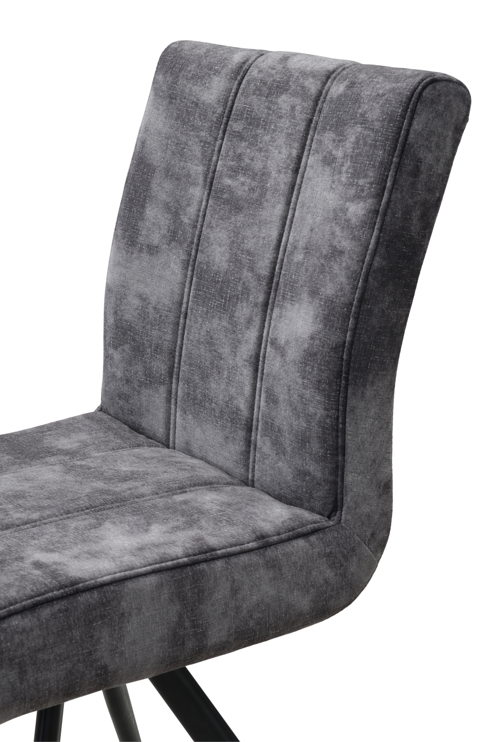 Стул поворотный PORTO S 360° (ВИНТАЖНЫЙ АНТРАЦИТ / ЧЕРНЫЙ. Ш 445* Г 650 * В 905 мм)