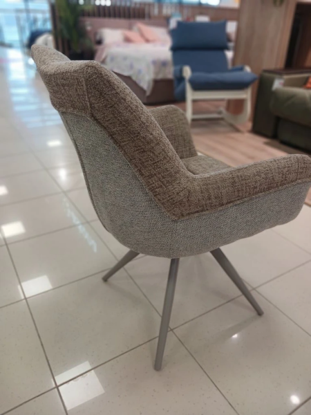 Стул "МАО 360" поворотный (MELODY 04 + SIERRA 04 / НОЖКИ КАПУЧИНО)