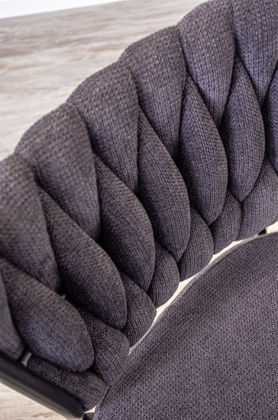 Стул кухонный "Daisy" (Цвет АНТРАЦИТ 28 / ЧЁРНЫЙ, Размер 425 мм * 535 мм * 810 мм)