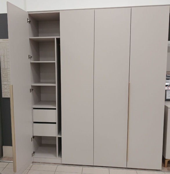 Шкаф "Кашемир/золото" 2000*530*2350, ЛДСП кашемир