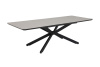 Стол обеденный Ancona T раскладной. 1900-2500*1030*750 мм (КАШЕМИР / ЧЕРНЫЙ. Ш 1900-2500 * Г 1030 * В 750 мм)