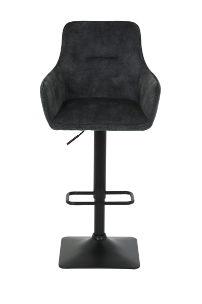 Стул барный Dora H вращающийся (Цвет АНТРАЦИТ 46 / ЧЁРНЫЙ, Артикул 921012 46, Размер 510 мм * 970-1170 мм * 570 мм)