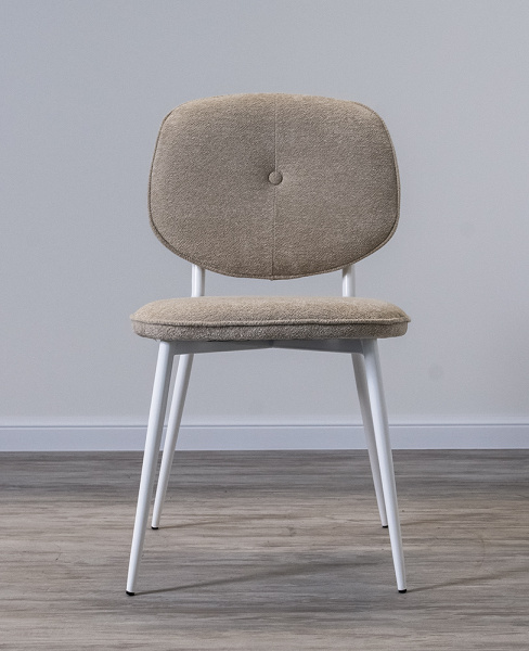 Стул кухоннный DR-1353C (Цвет ТКАНЬ БЕЖЕВАЯ / БЕЛЫЙ, Артикул DR-1353C, Размер 470 мм * 840 мм * 600 мм)