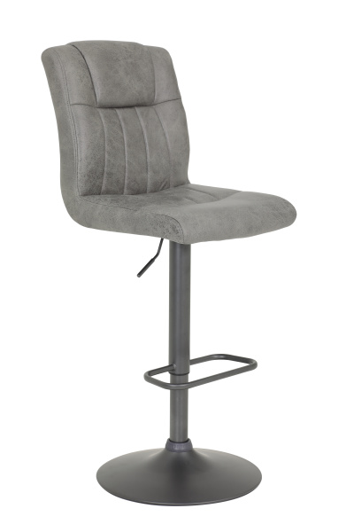 Стул барный "Elke H" вращающийся (Цвет СЕРЫЙ 50 / СЕРЫЙ, Артикул 920587 50, Размер 430 мм * 565 мм * 1020 - 1230 мм)