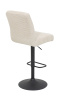 Стул барный Leni I H поворотный 360° (КРЕМОВЫЙ / ЧЕРНЫЙ.  Ш 440 * Г 590 * В 1020-1240 мм )