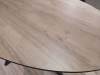 Стол обеденный F-1590E. 1000*750 (PLANKED HAVANA OAK С ЧЕРНОЙ КРОМКОЙ / ЧЕРНЫЙ МАТОВЫЙ. Размер 1000 мм * 1800 мм * 750 мм)