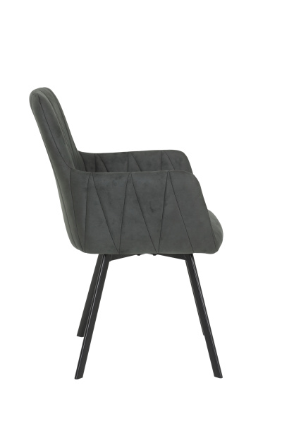 Кресло "Gesa S" поворотное (Цвет АНТРАЦИТ 46 / ЧЁРНЫЙ, Размер 580 мм * 880 мм * 630 мм)