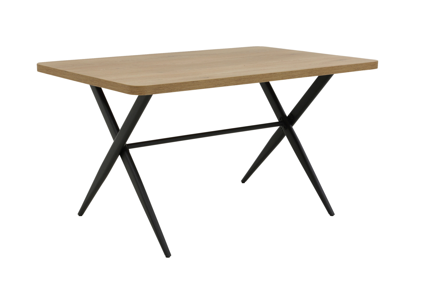 Стол обеденный Menorca T. 1400*900*760 мм (ДУБ АРТИЗАН / ЧЕРНЫЙ. Ш 1400 * Г 900 * В 760 мм)