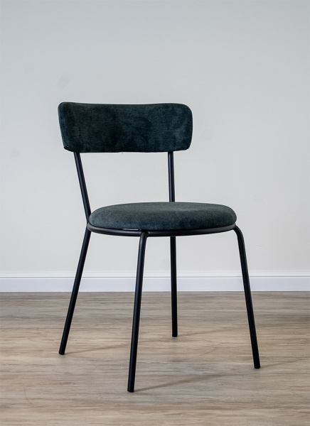 Стул кухонный "DX-2463" (Цвет АНТРАЦИТ / ЧЁРНЫЙ МАТОВЫЙ, Размер 500 мм * 800 мм * 560 мм)