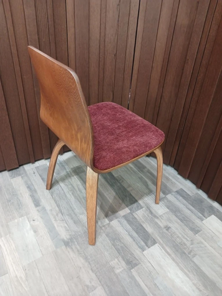 Стул кухонный "СКАНДИ-2". 480х540х815 мм (ОРЕХ АМЕРИКАНСКИЙ / ОБИВКА ТКАНЬ DOMIART ШЕНИЛЛ КОЛЛЕКЦИЯ ESCADA 191 (MARSALA). Ш 480 * Г 540 * В 815 мм)