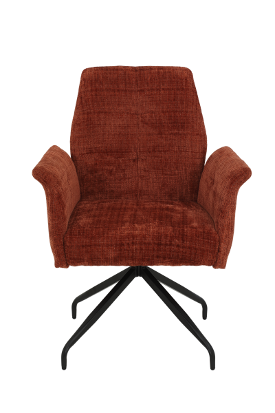 Кресло "Viktoria S" поворотное  (МЕДНЫЙ / ЧЕРНЫЙ. Ш XL 710 * Г 680 * В 930 мм)