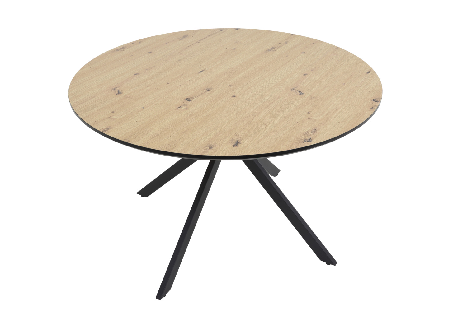 Стол обеденный Kindu T (ДУБ АРТИЗАН / ЧЁРНЫЙ, 921121 10/03, 1200 мм * 760 мм)