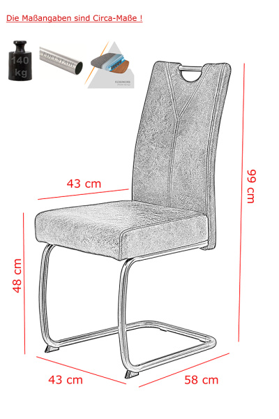 Стул кухонный "Sophia S" балансирующий (Цвет ИЛ 72 / НЕРЖАВЕЮЩАЯ СТАЛЬ, Размер 430 мм * 990 мм * 580 мм)