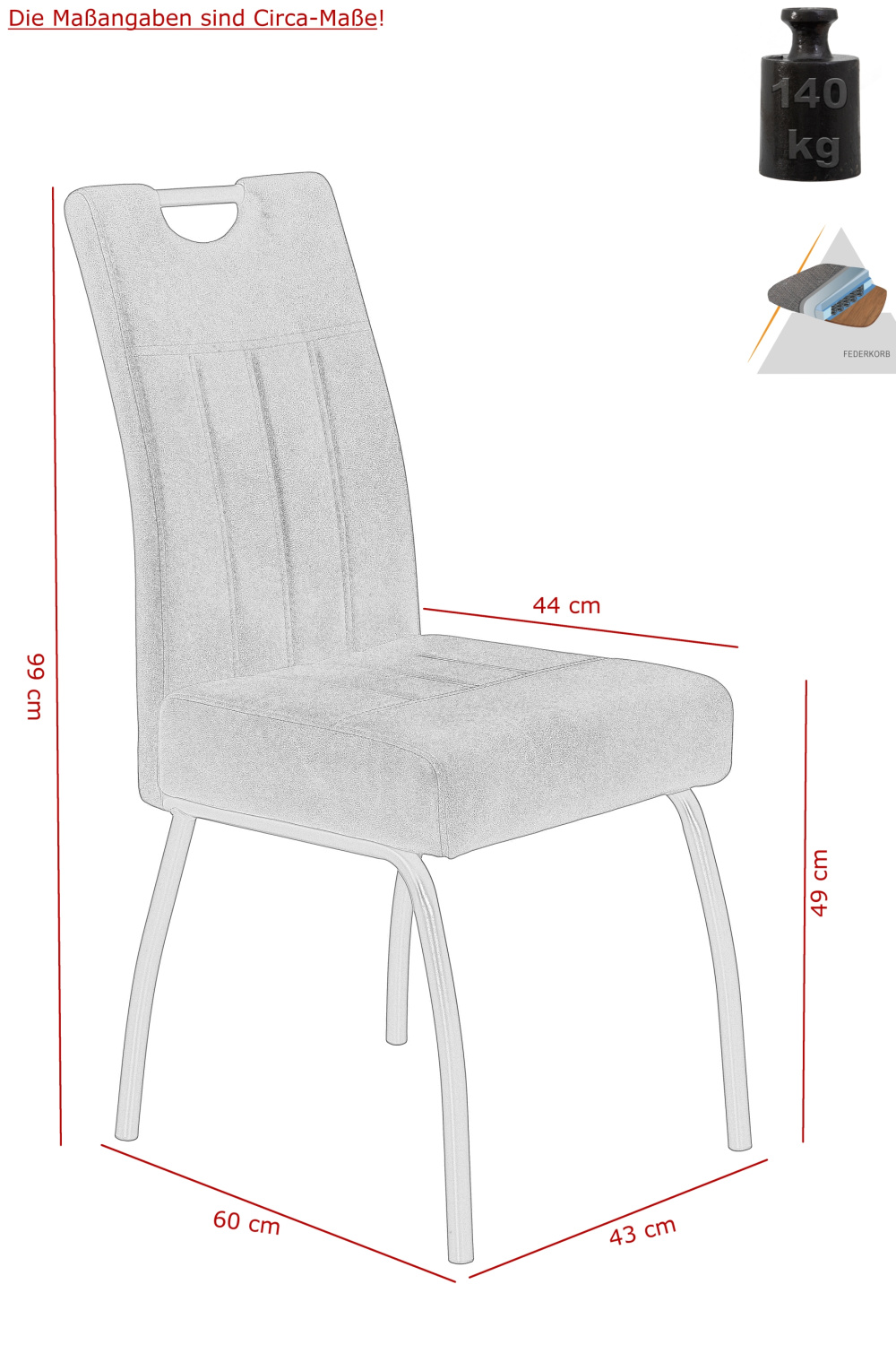 Стул кухонный "Beate S" (Цвет КОРИЧНЕВЫЙ 56 / ЧЁРНЫЙ, Размер 440 мм * 990 мм * 580 мм)