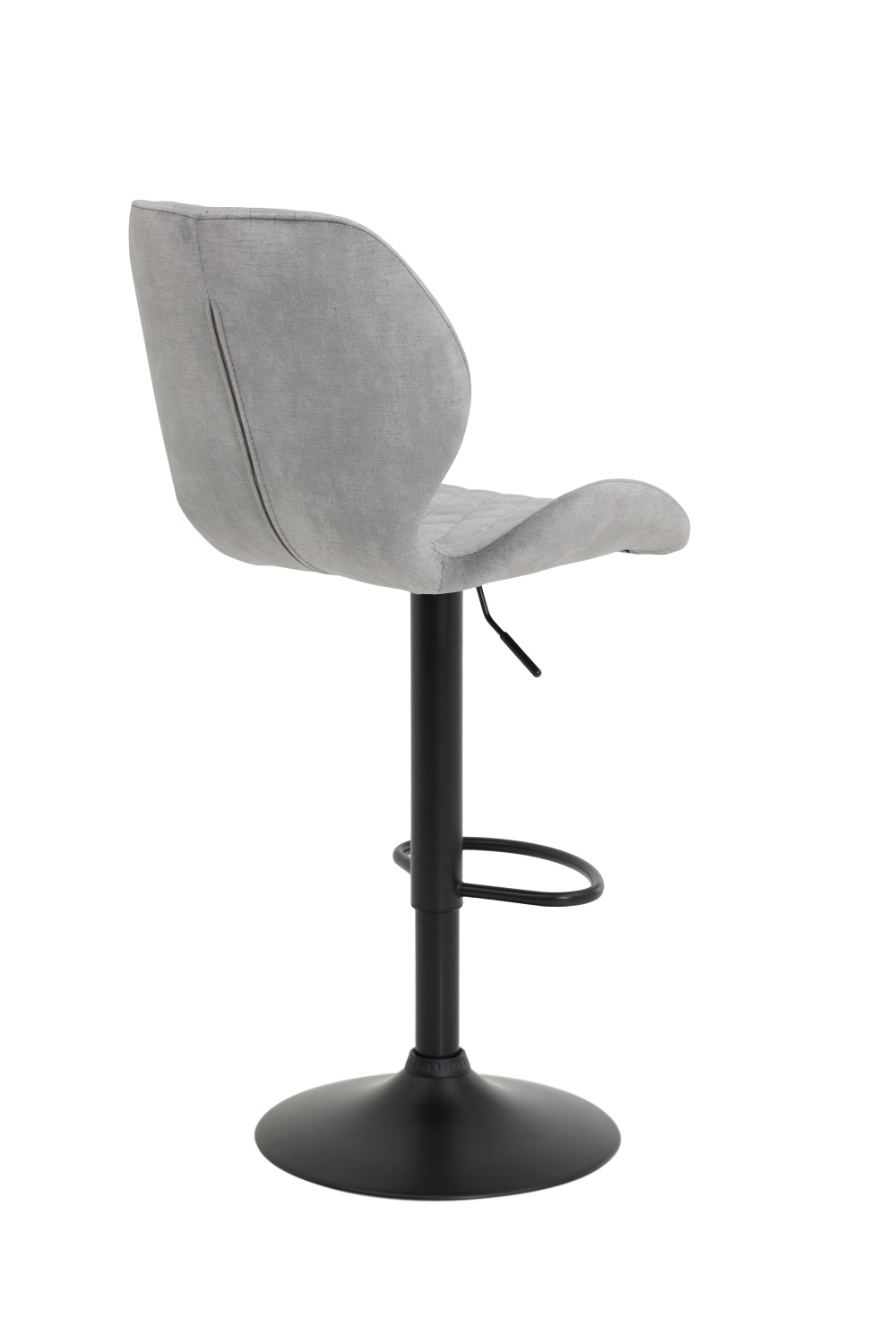Стул барный "Laila H" вращающийся (Цвет СЕРЫЙ 50 / ЧЁРНЫЙ, Артикул 920589 50, Размер 420 мм * 510 мм * 960 - 1170 мм)