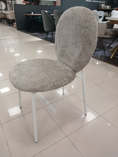 Стул кухонный DR-1237 (OTE SOLO-170 БЕЖЕВЫЙ / БЕЛЫЙ WHITE-1. Ш 495 мм * Г 570 мм * В 890 мм * ВС 485 мм)