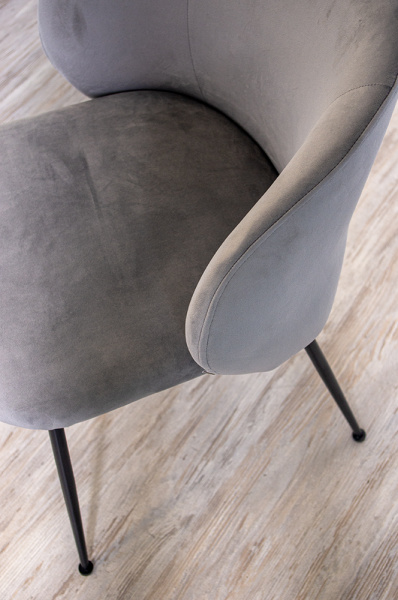 Стул кухонный С-1230 (Цвет ТКАНЬ БЕЖЕВАЯ / БЕЛЫЙ МОЛОЧНЫЙ, Размер 550 мм * 760 мм * 580 мм)