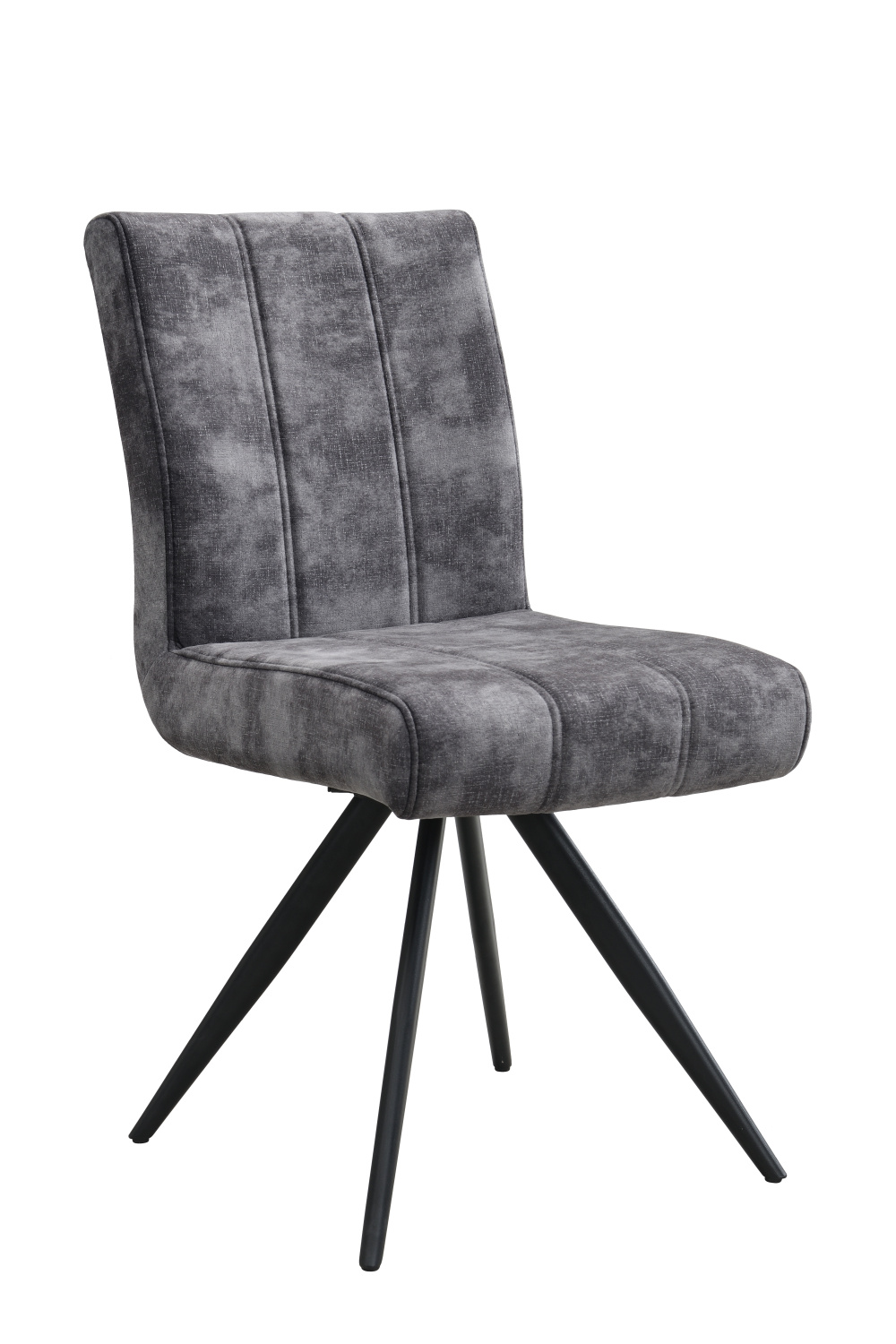 Стул поворотный PORTO S 360° (ВИНТАЖНЫЙ АНТРАЦИТ / ЧЕРНЫЙ. Ш 445* Г 650 * В 905 мм)