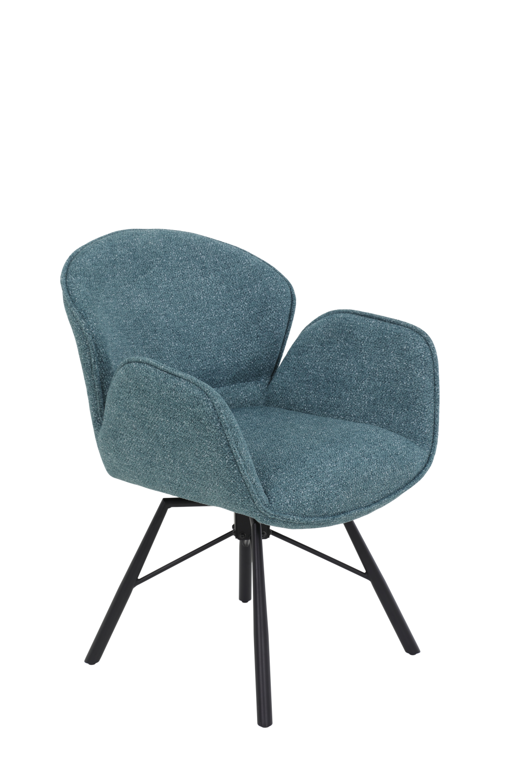 Кресло  "Bristol S" поворотное (ШАЛФЕЙ / ЧЕРНЫЙ. Ш 620 * Г 660 * В 830 мм)