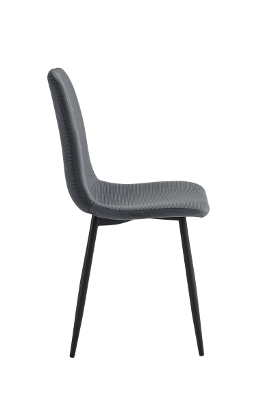 Стул кухонный "Leipzig S" на 4 ножках (АНТРАЦИТ / ЧЕРНЫЙ. Ш 440 * Г 540 * В 920 мм)