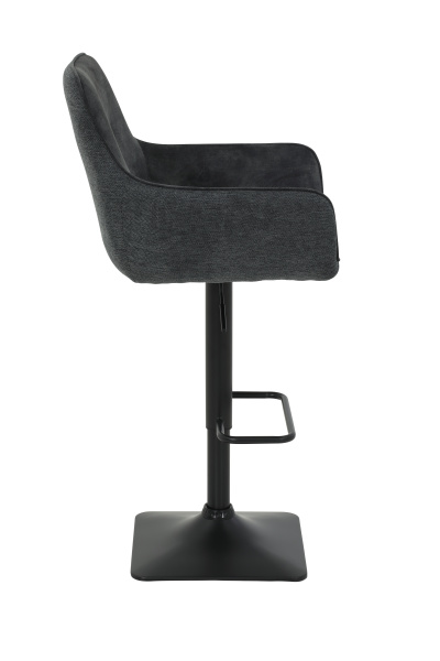 Стул барный Dora H вращающийся (Цвет АНТРАЦИТ 46 / ЧЁРНЫЙ, Артикул 921012 46, Размер 510 мм * 970-1170 мм * 570 мм)