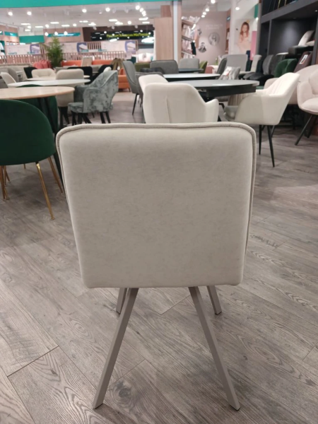 Стул "КАПРИ"  (BELLA 03 BEIGE / НОЖКИ КАПУЧИНО)