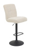 Стул барный Leni I H поворотный 360° (КРЕМОВЫЙ / ЧЕРНЫЙ.  Ш 440 * Г 590 * В 1020-1240 мм )