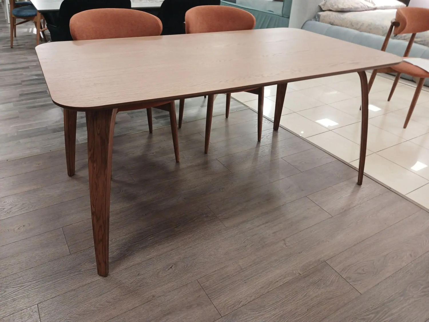 Стол обеденный "СКАНДИ-2". 1600х900х760 (ШПОН ДУБА/ЯСЕНЯ / ОРЕХ АМЕРИКАНСКИЙ. ШГВ 1600*900*760)