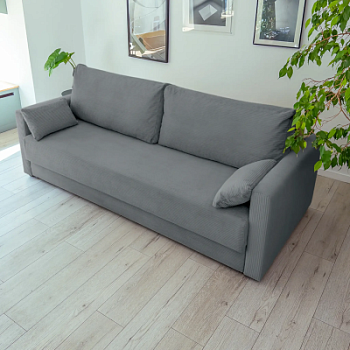 Диван прямой "РИМИНИ" Cilium графитовый. 2210*980*900