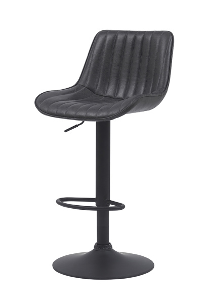 Стул барный "Sabine I H" поворотный (Цвет АНТРАЦИТ 46 / ЧЁРНЫЙ, Размер 440 мм * 860 - 1080 мм * 520 мм)