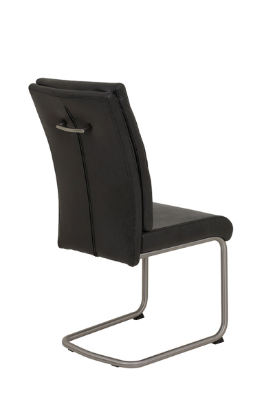 Стул кухонный "Paula S" балансирующий (Цвет АНТРАЦИТ 46 / НЕРЖАВЕЮЩАЯ СТАЛЬ, Размер 450 мм * 1020 мм * 650 мм)